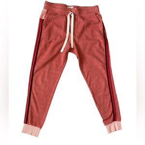 BURTON burnt orange waffle texture joggers size Medium